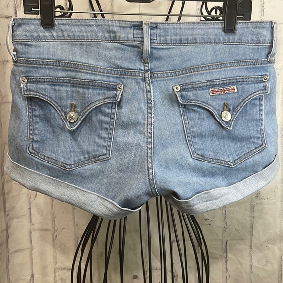 Hudson Jeans Pants - Hudson Hampton Shorts Light Wash Mid-Rise Denim Rolled Cuff Size 29